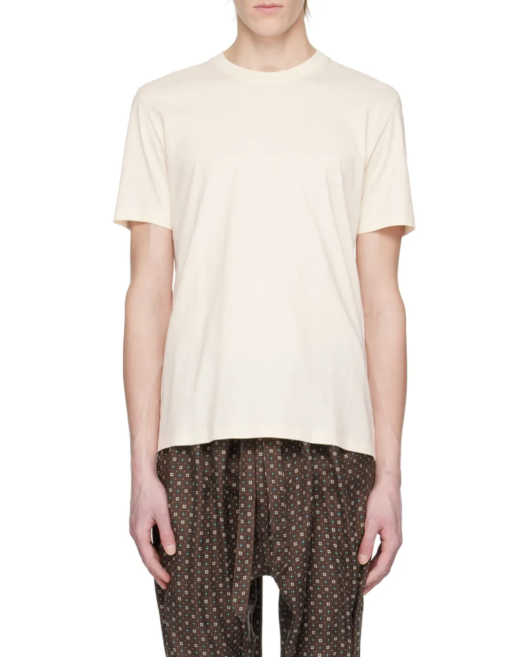 Set Of Three Crewneck Straight Hem T-Shirts
