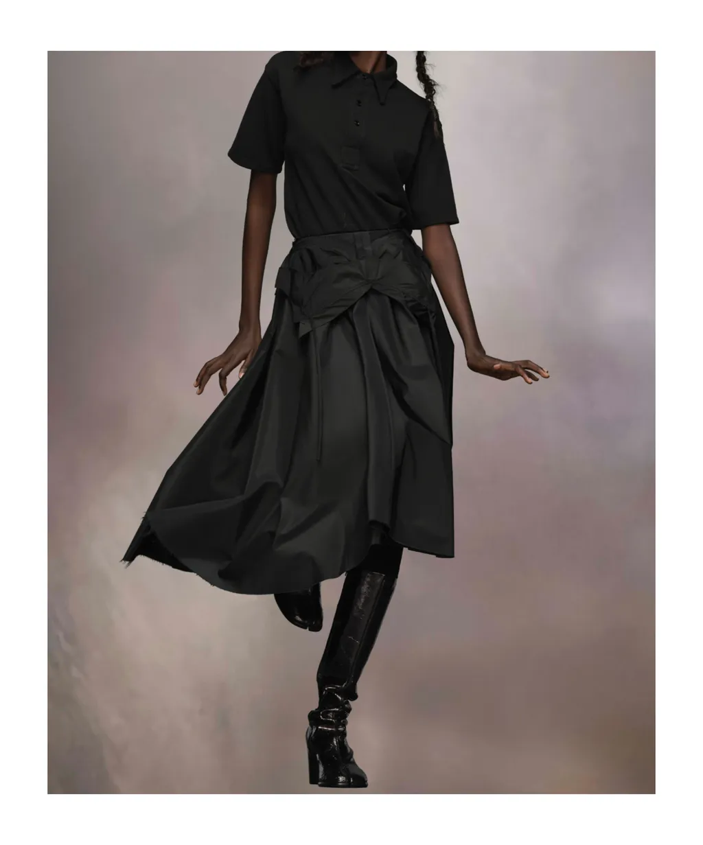 Layered Midi Skirt