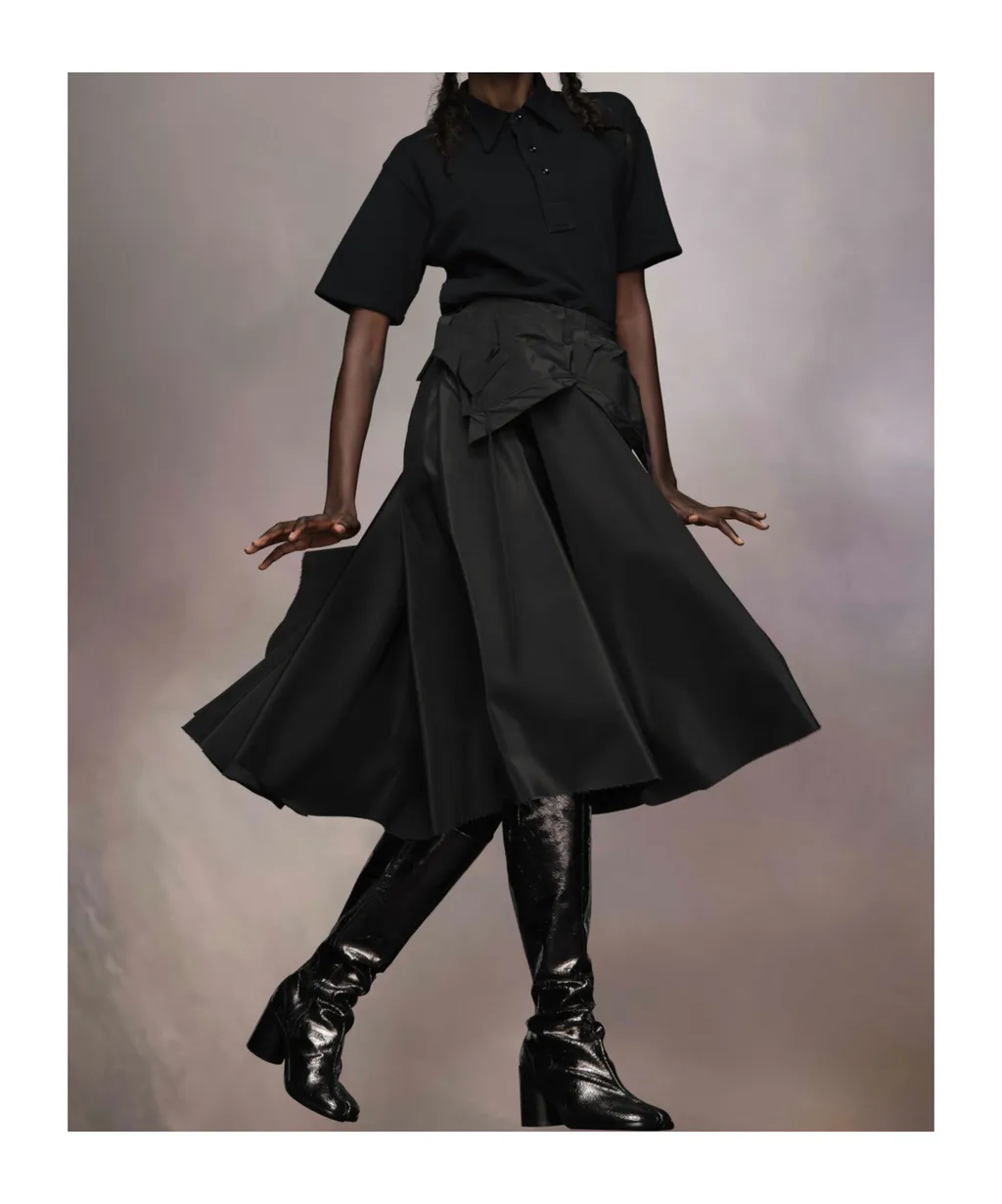 Layered Midi Skirt