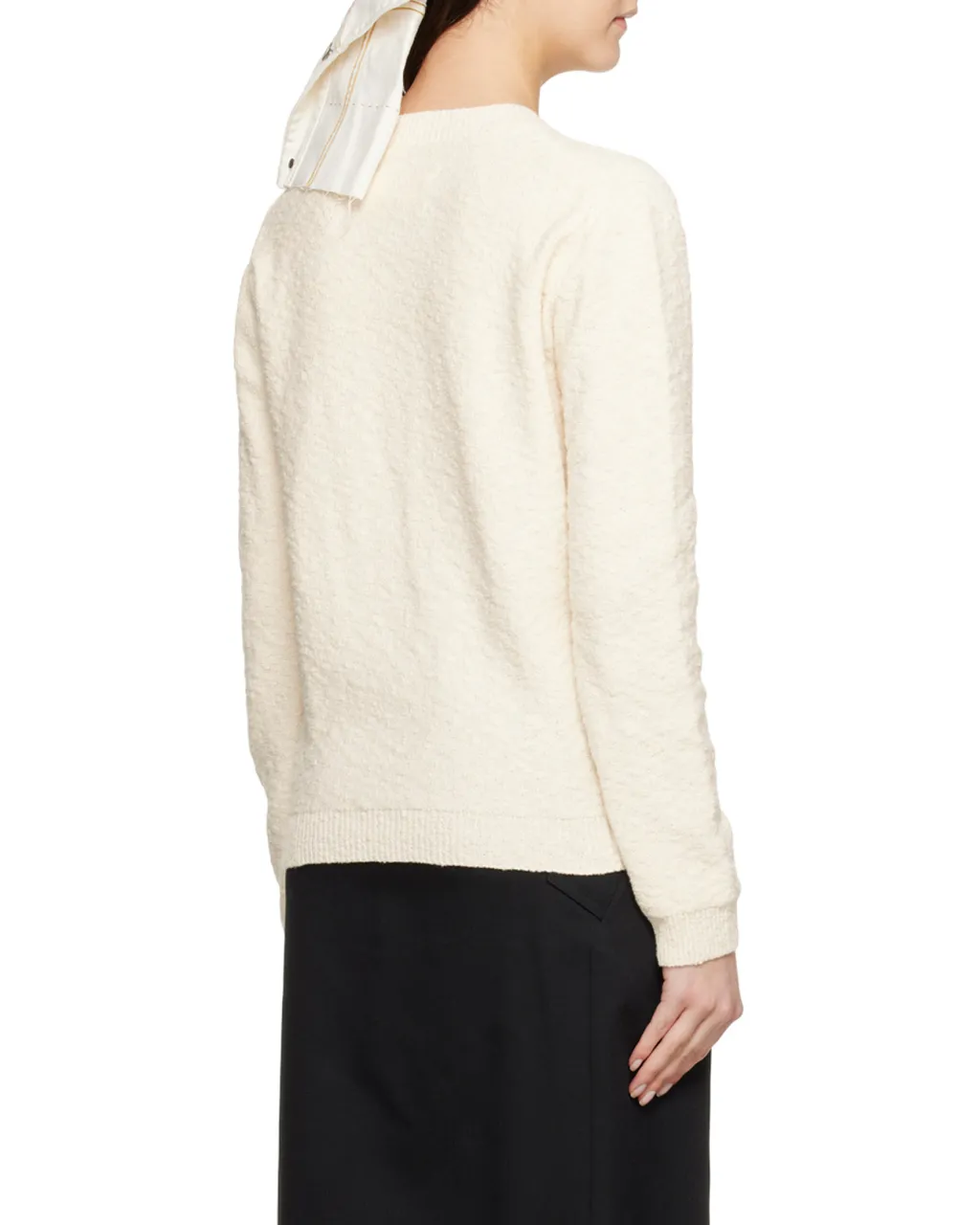 Long Cuffed Sleeved Crewneck Sweater