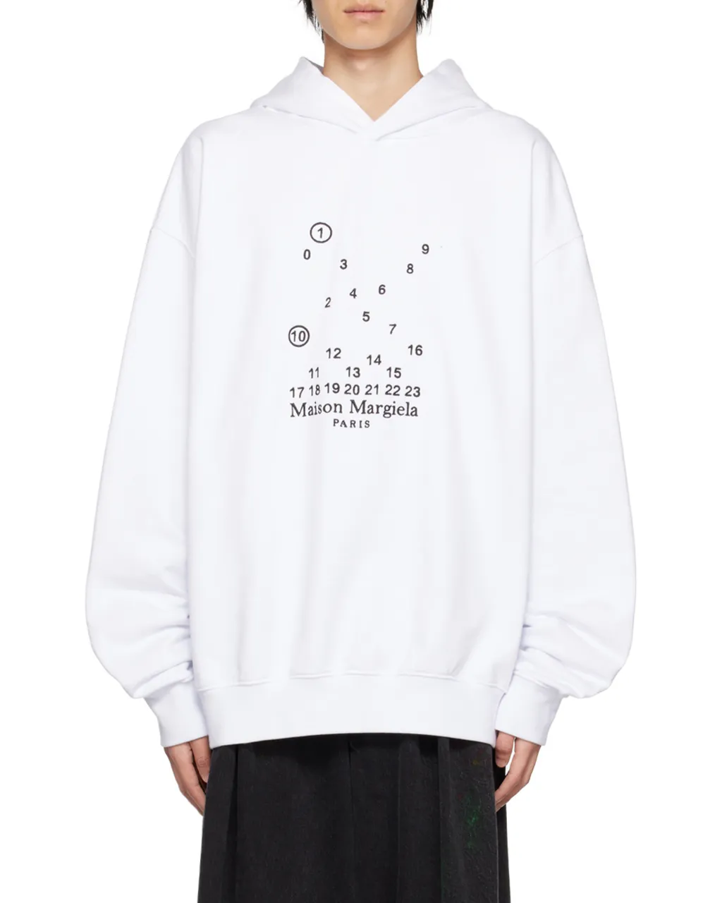 Logo Printed Long-Sleeved Hoodie