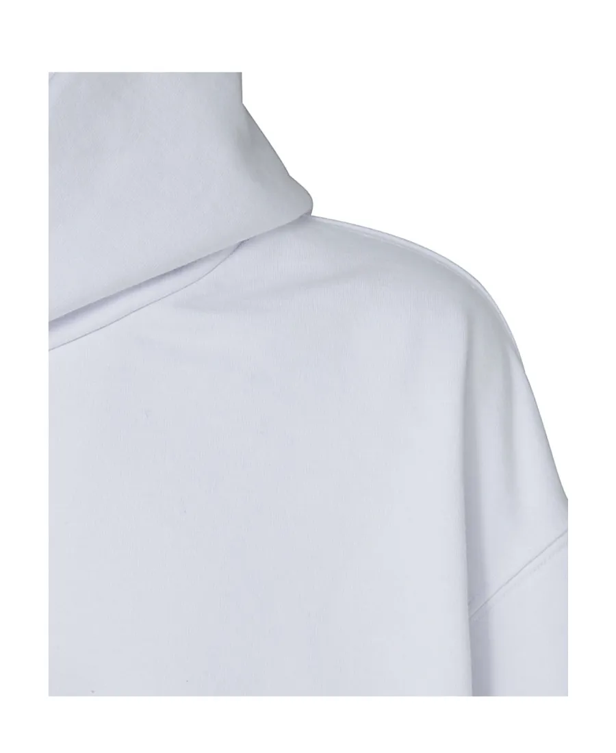 Logo Printed Long-Sleeved Hoodie