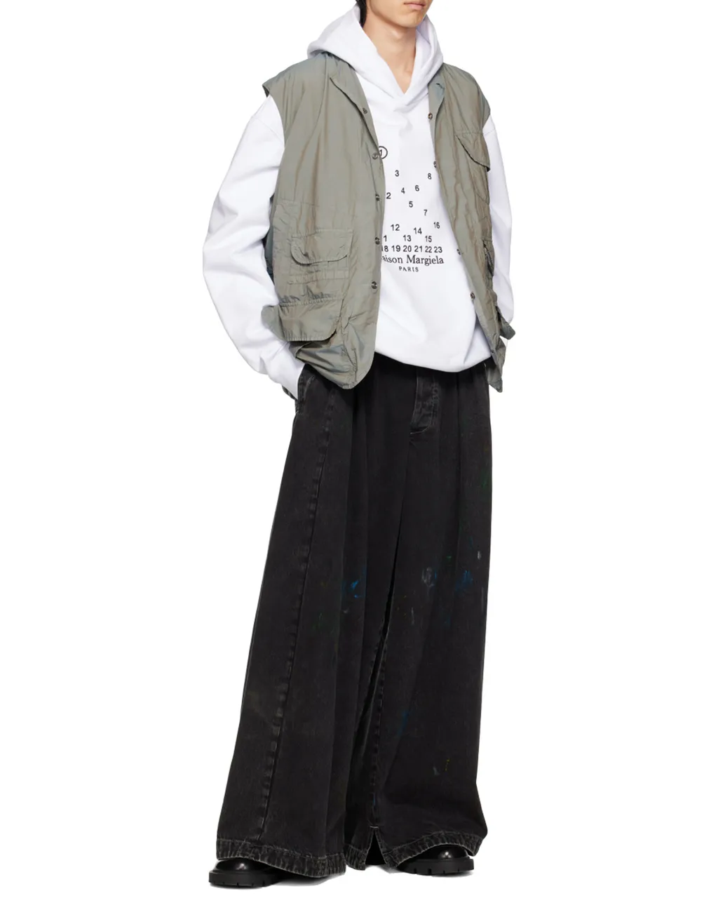 Logo Printed Long-Sleeved Hoodie