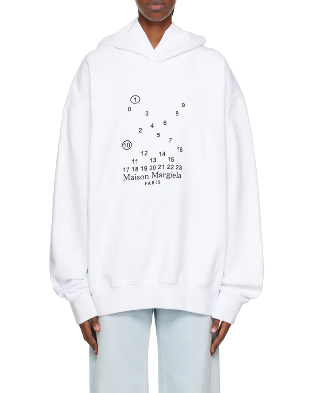 Logo Printed Long-Sleeved Hoodie