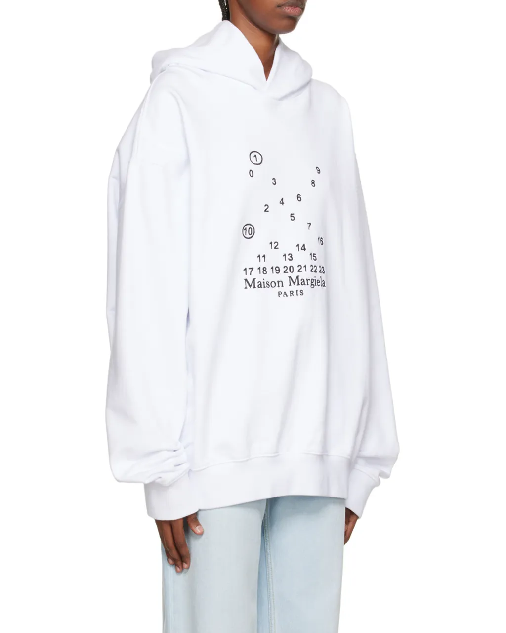 Logo Printed Long-Sleeved Hoodie