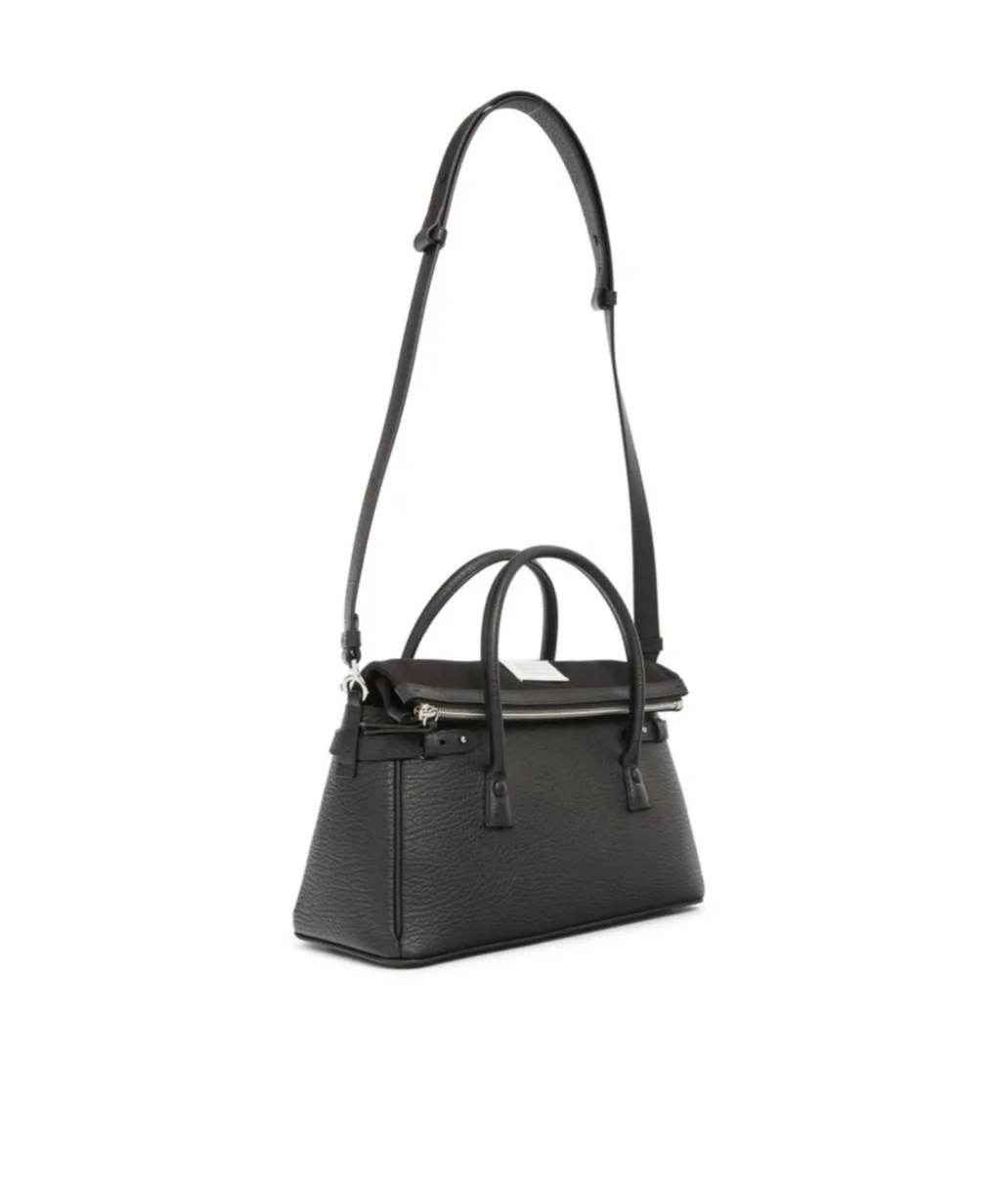 Logo Plaque Top Handle Tote Bag