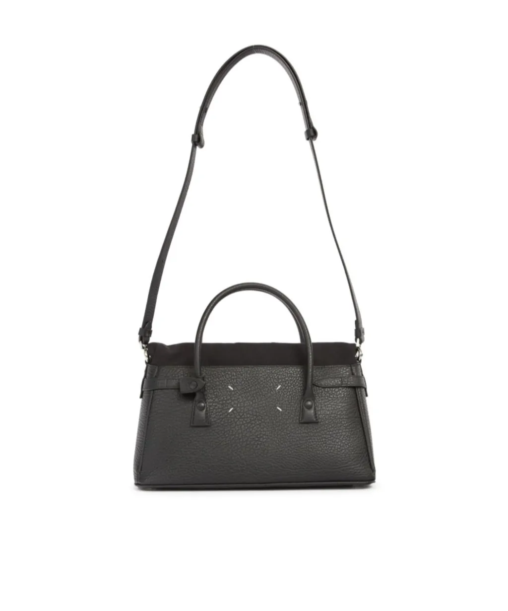 Logo Plaque Top Handle Tote Bag