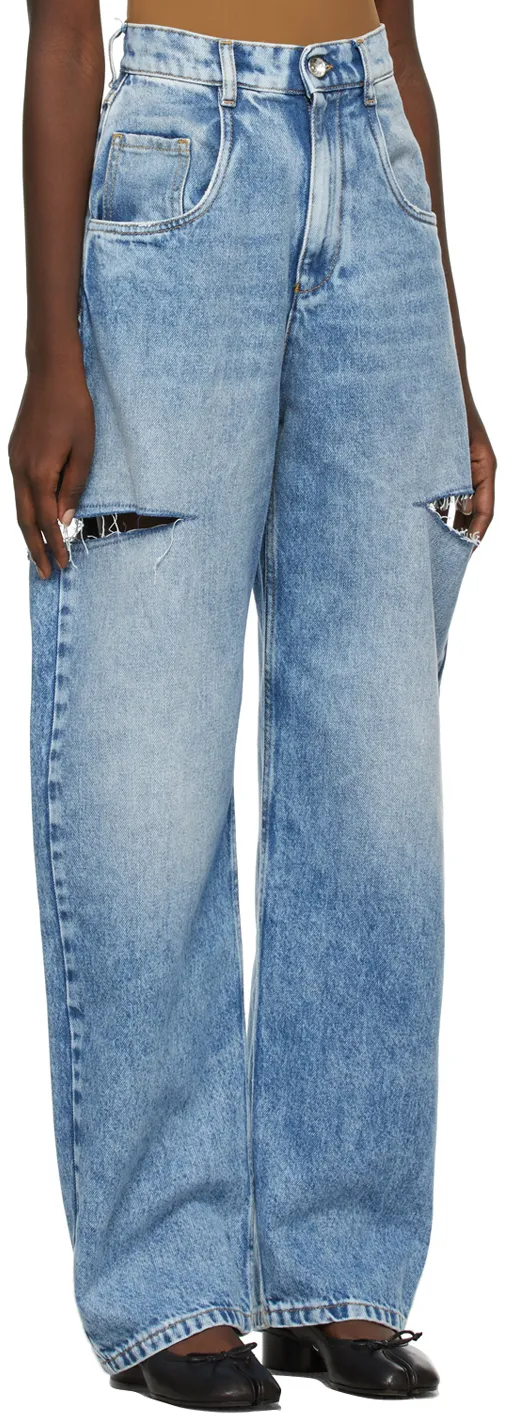Cut-Out Detailed Jeans
