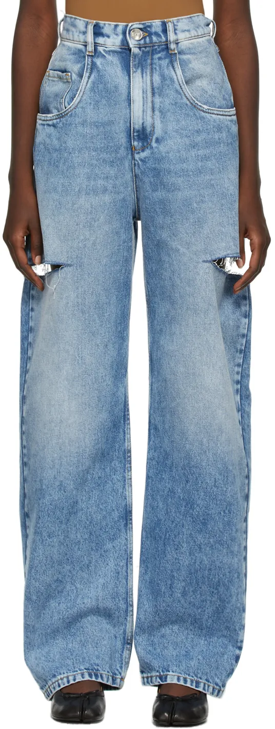 Cut-Out Detailed Jeans
