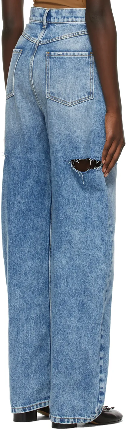 Cut-Out Detailed Jeans