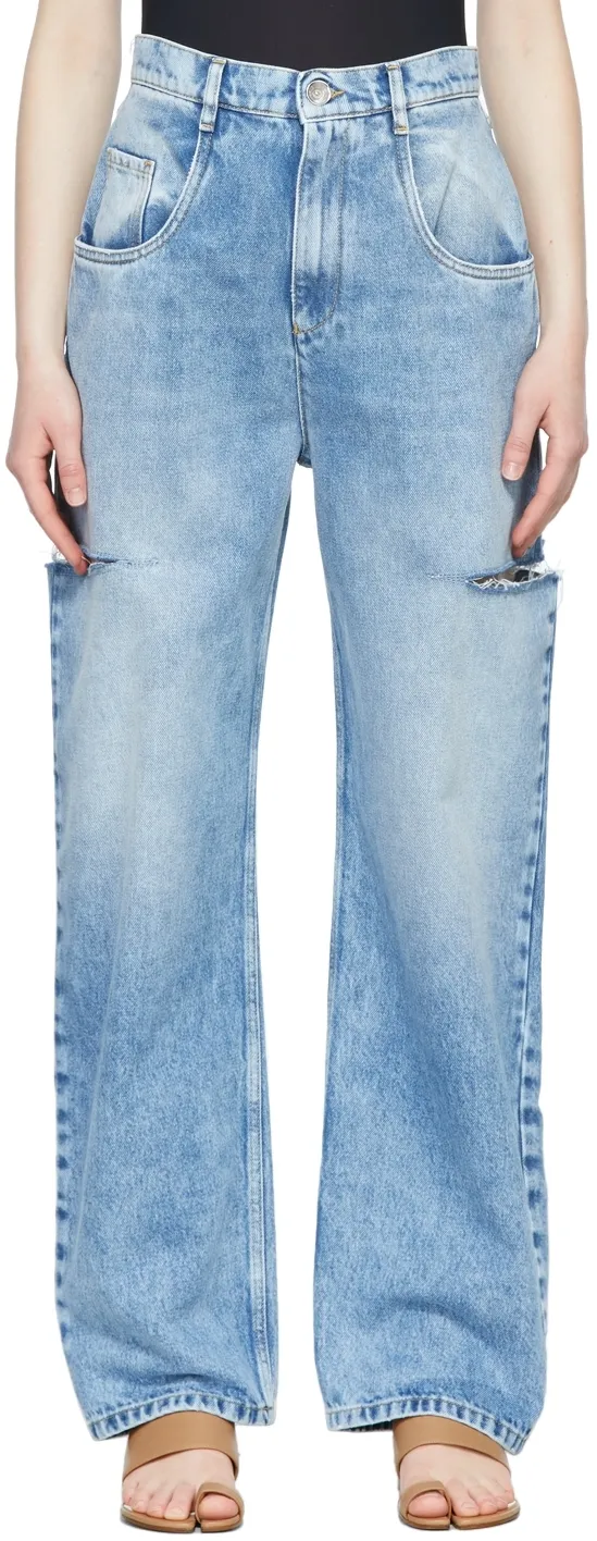 Cut-Out Detailed Jeans