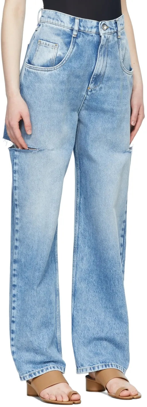 Cut-Out Detailed Jeans