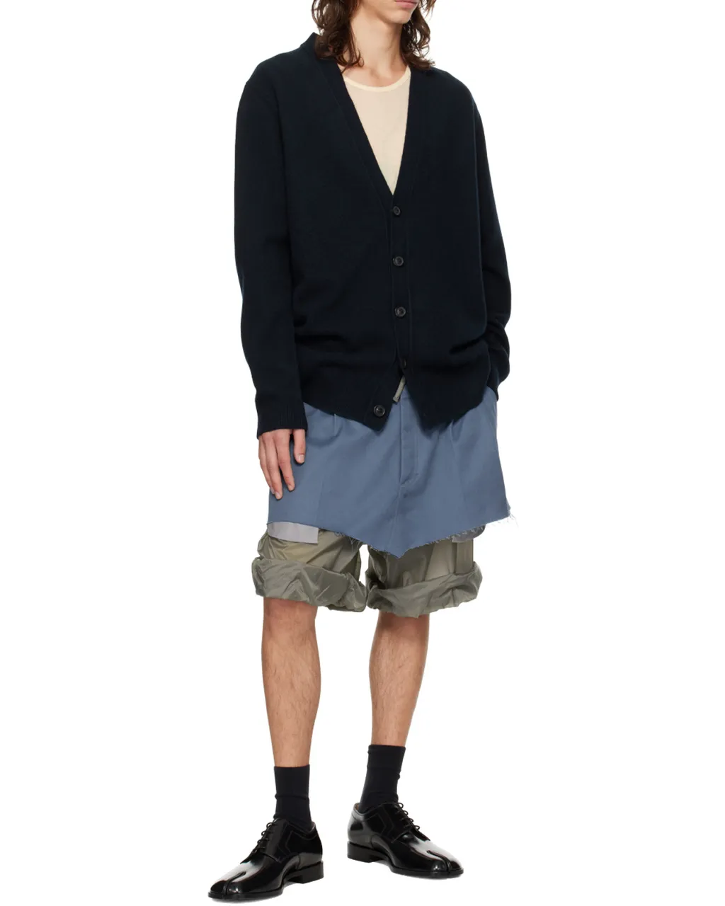 V-Neck Button-Up Cardigan