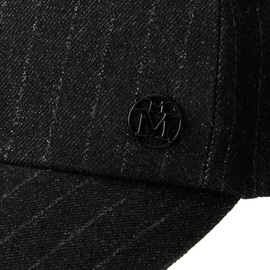 Pinstriped Logo-Plaque Cap