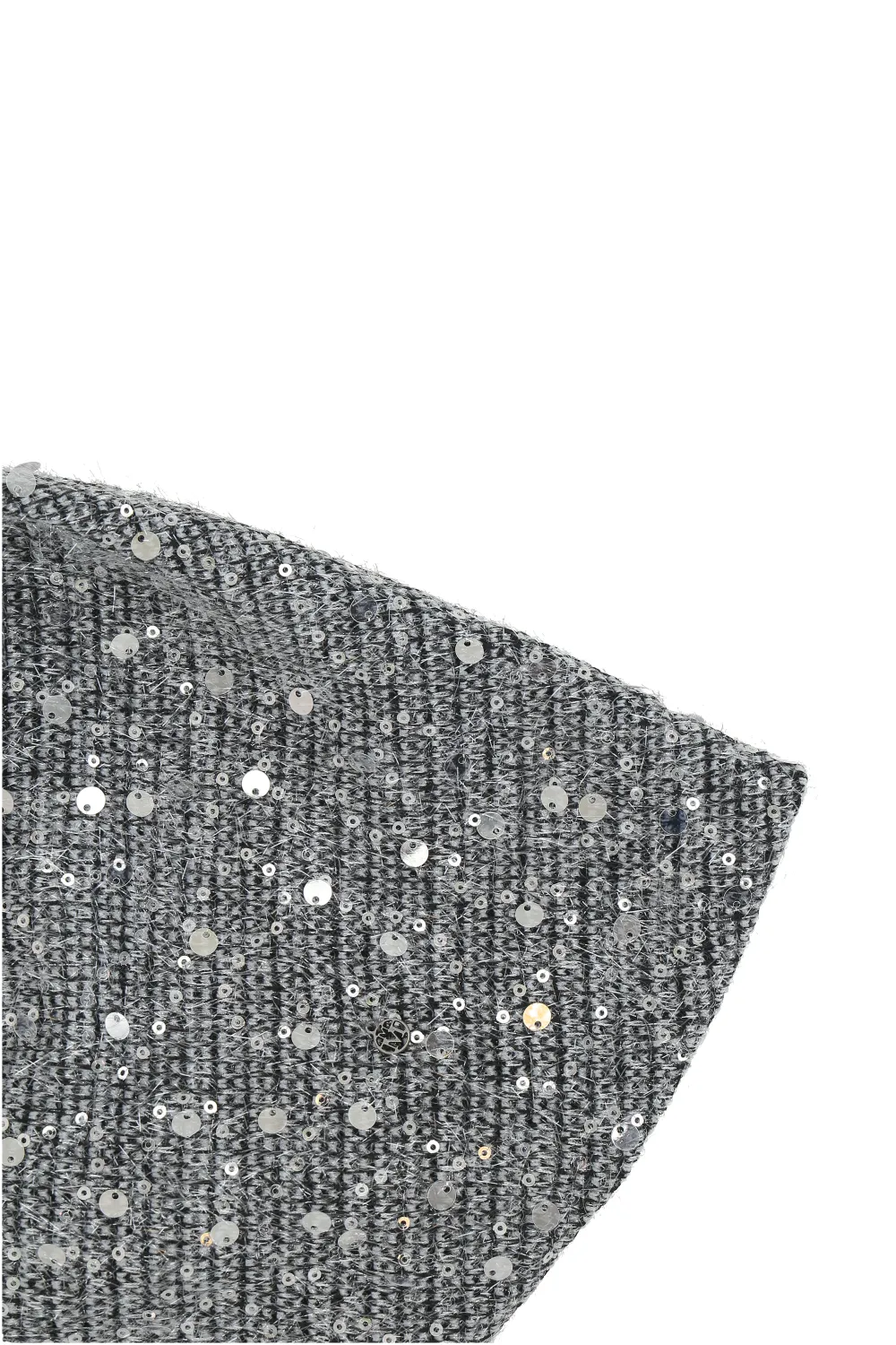 Sequin-Embellished Beanie Hat
