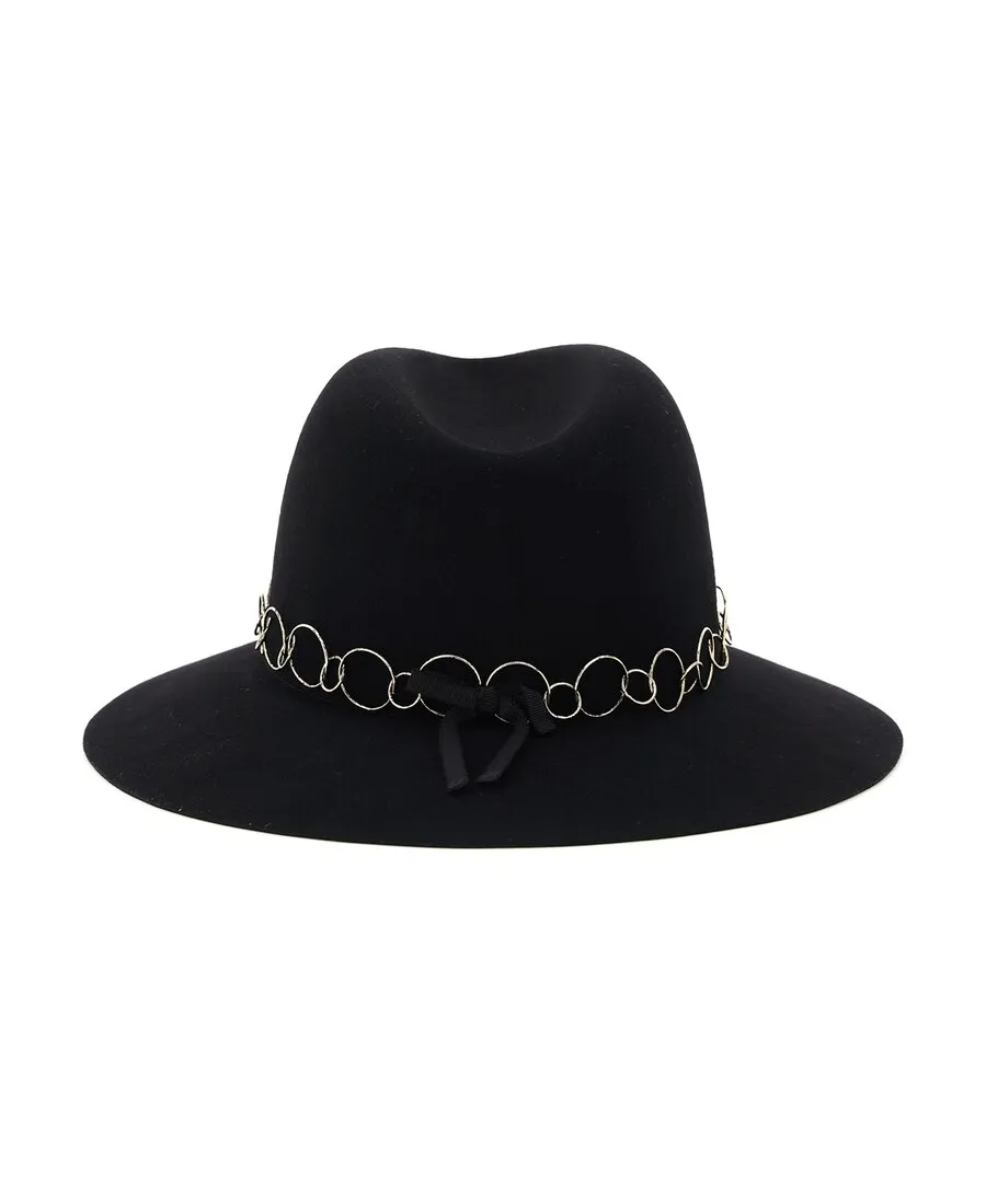 Hoop-Detail Fedora Hat