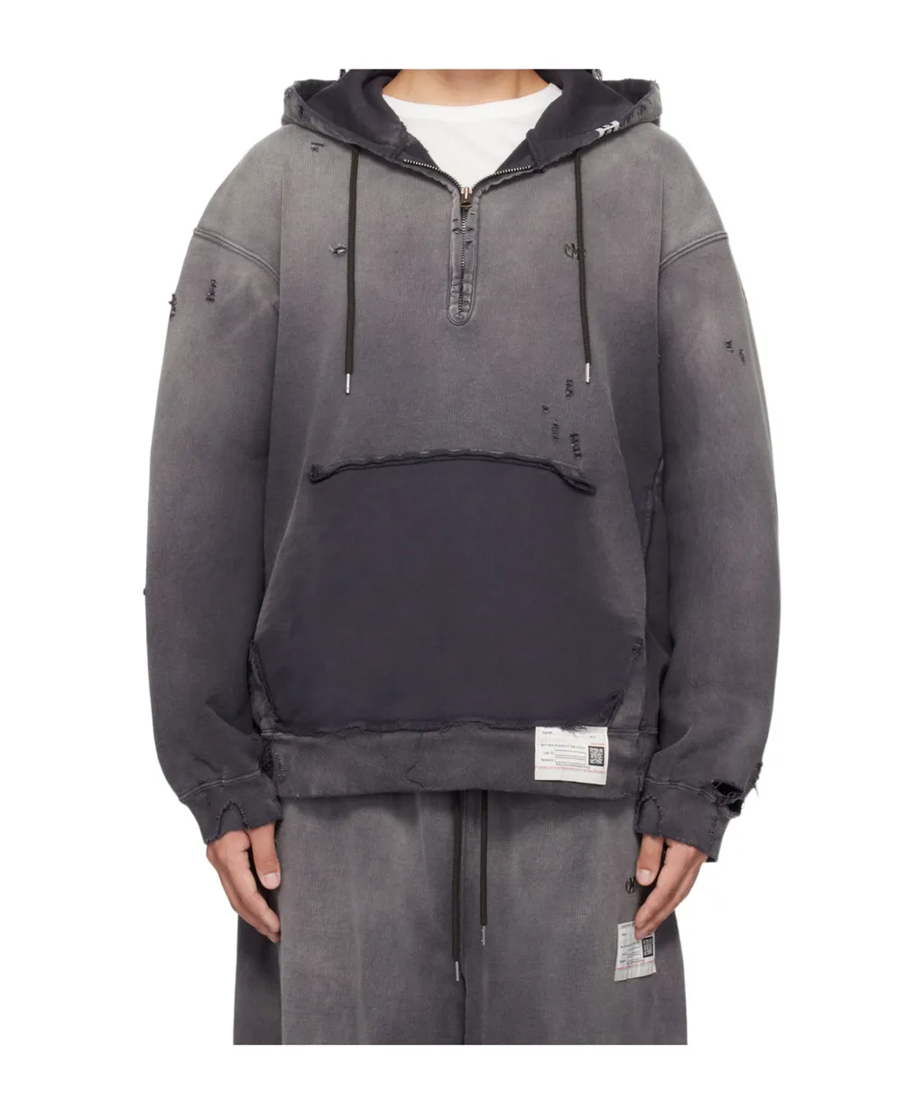 Distressed-Effect Hoodie
