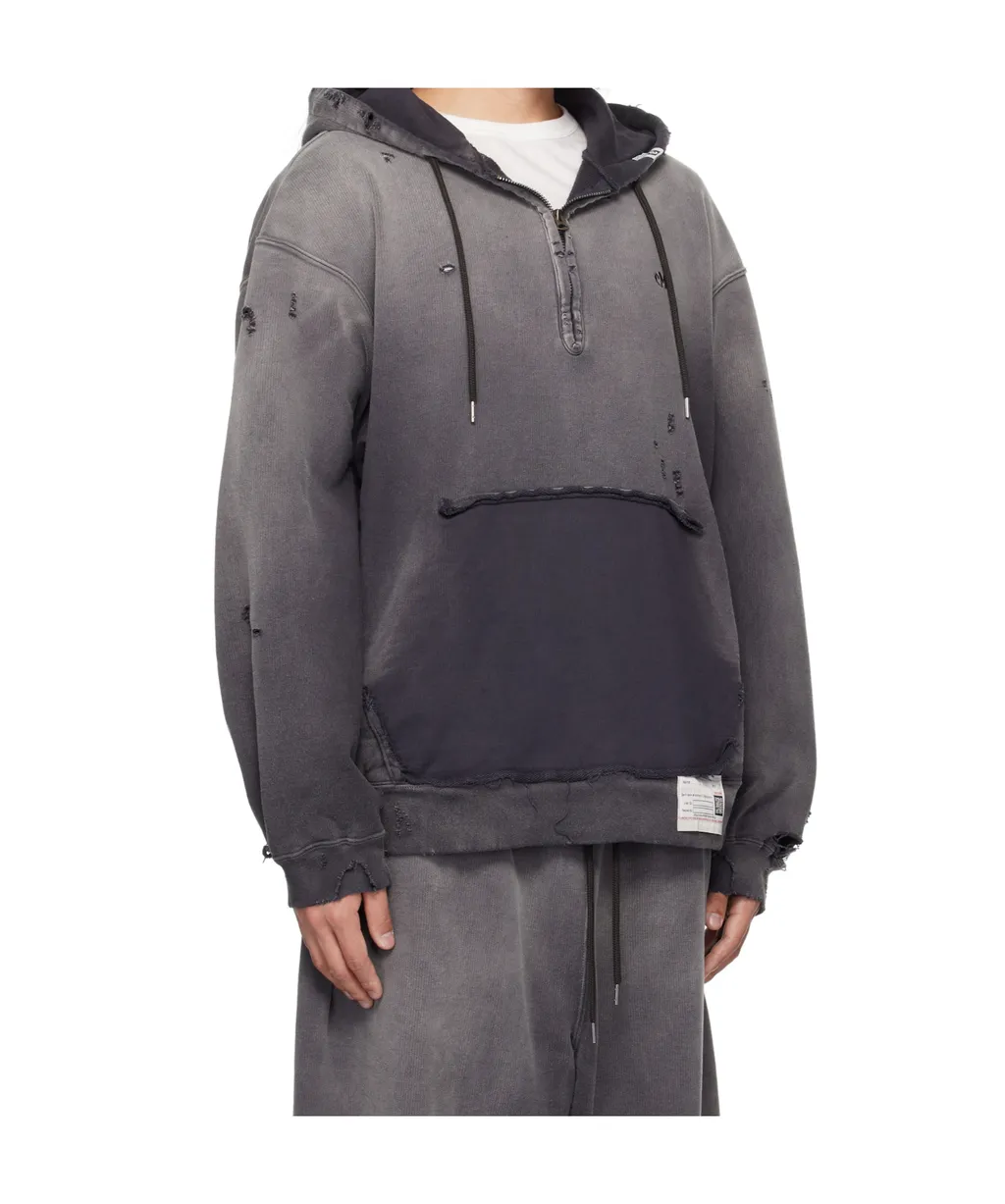 Distressed-Effect Hoodie