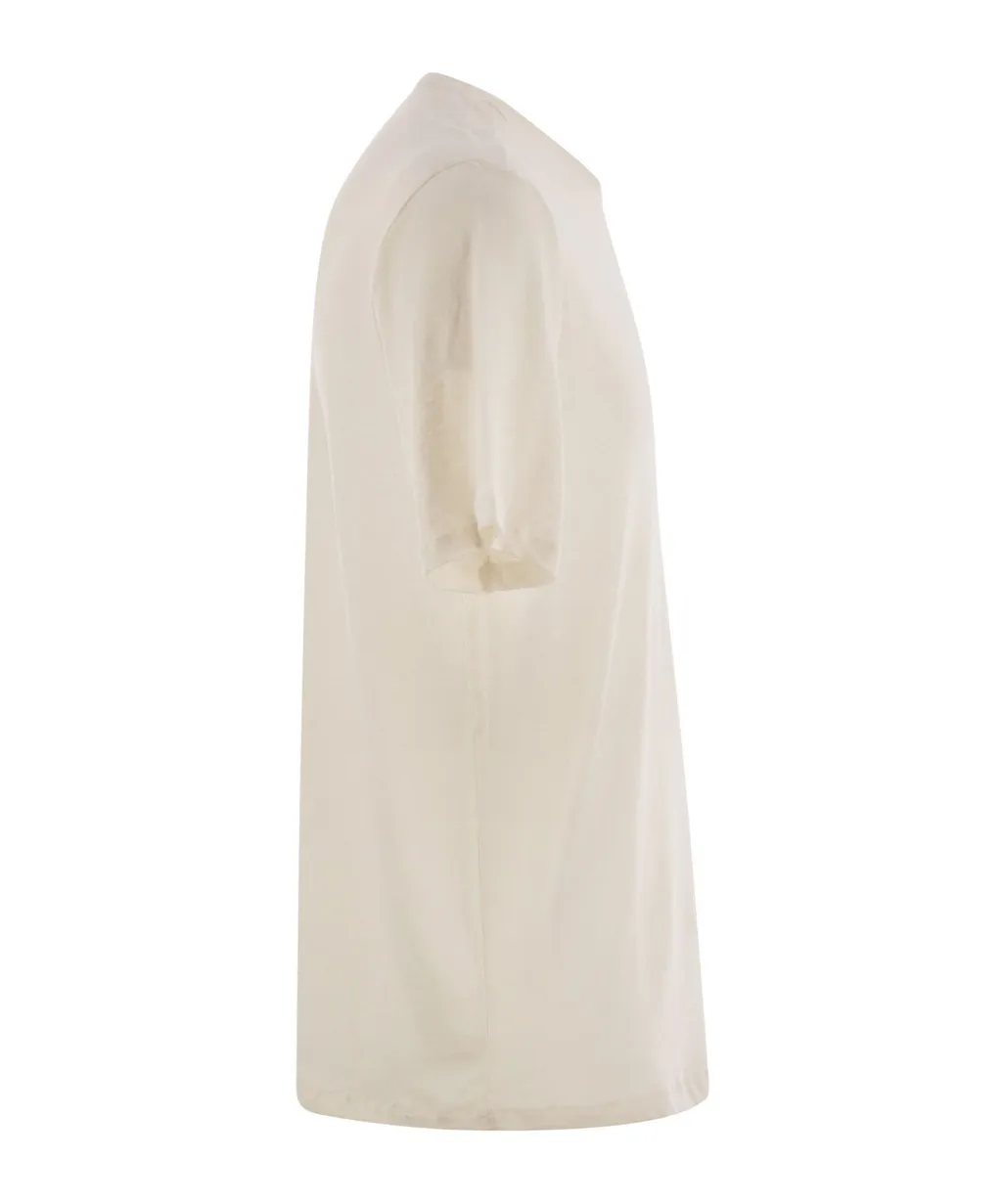 Crew Neck Linen T-Shirt