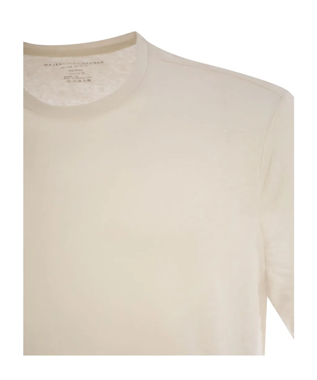 Crew Neck Linen T-Shirt