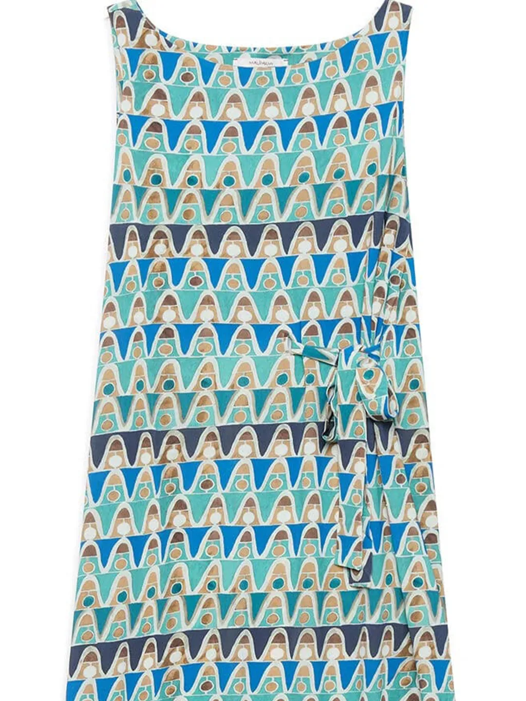 Geometric-Print Dress