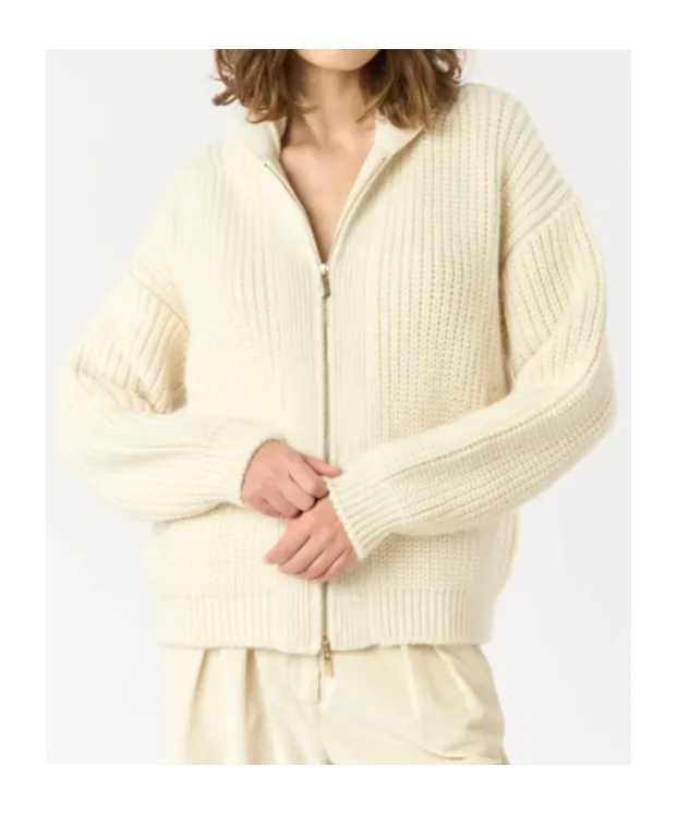 Hooded Zip-Up Cardigan