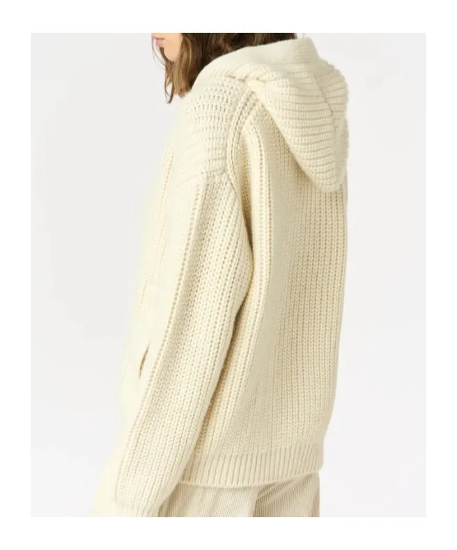 Hooded Zip-Up Cardigan
