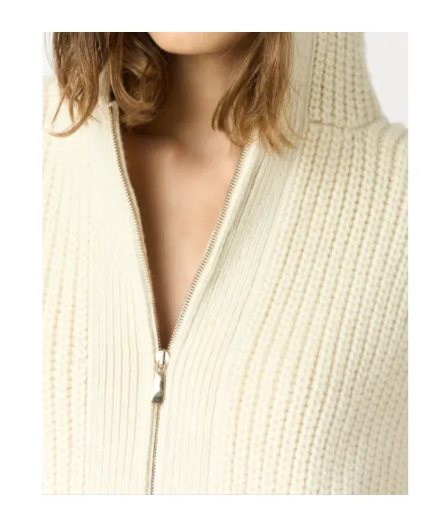 Hooded Zip-Up Cardigan
