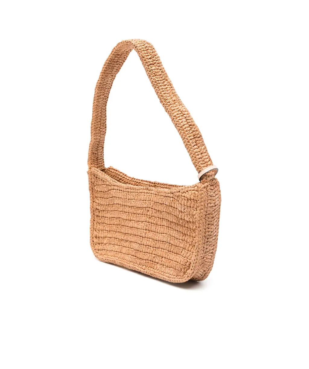 Interwoven Raffia Shoulder Bag
