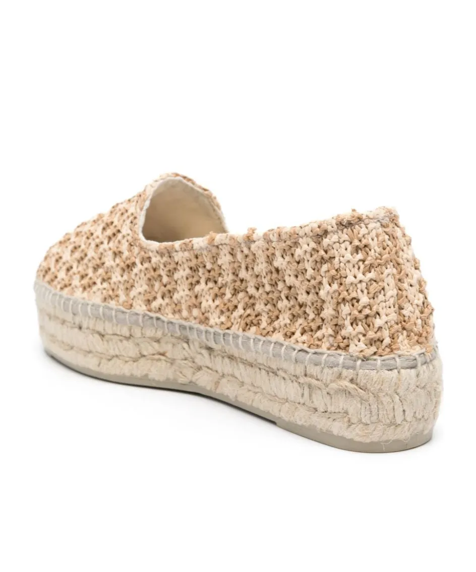 Zigzag-Woven Raffia Espadrilles