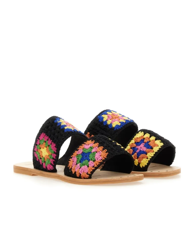 YucatÁN Crochet Two Bands Sandals