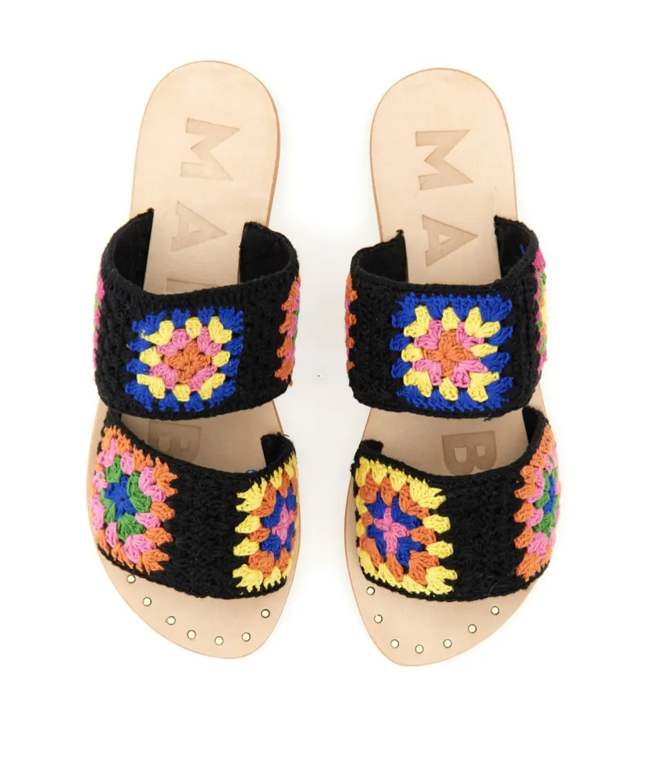 YucatÁN Crochet Two Bands Sandals