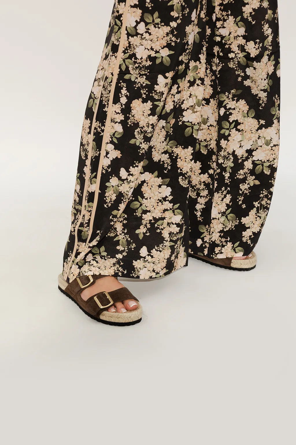Double-Buckle Flat Espadrilles