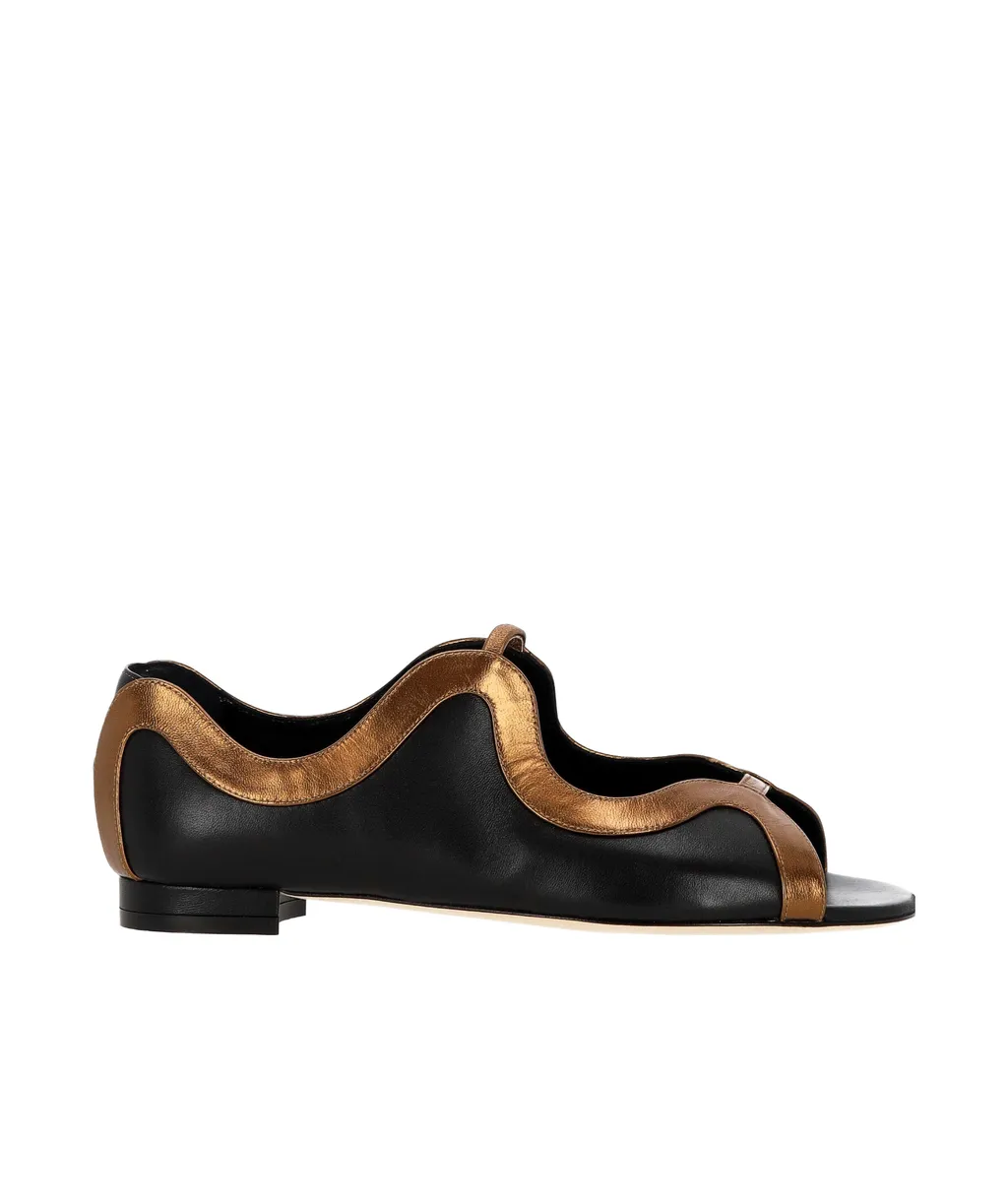 Round Toe Flat Sandals