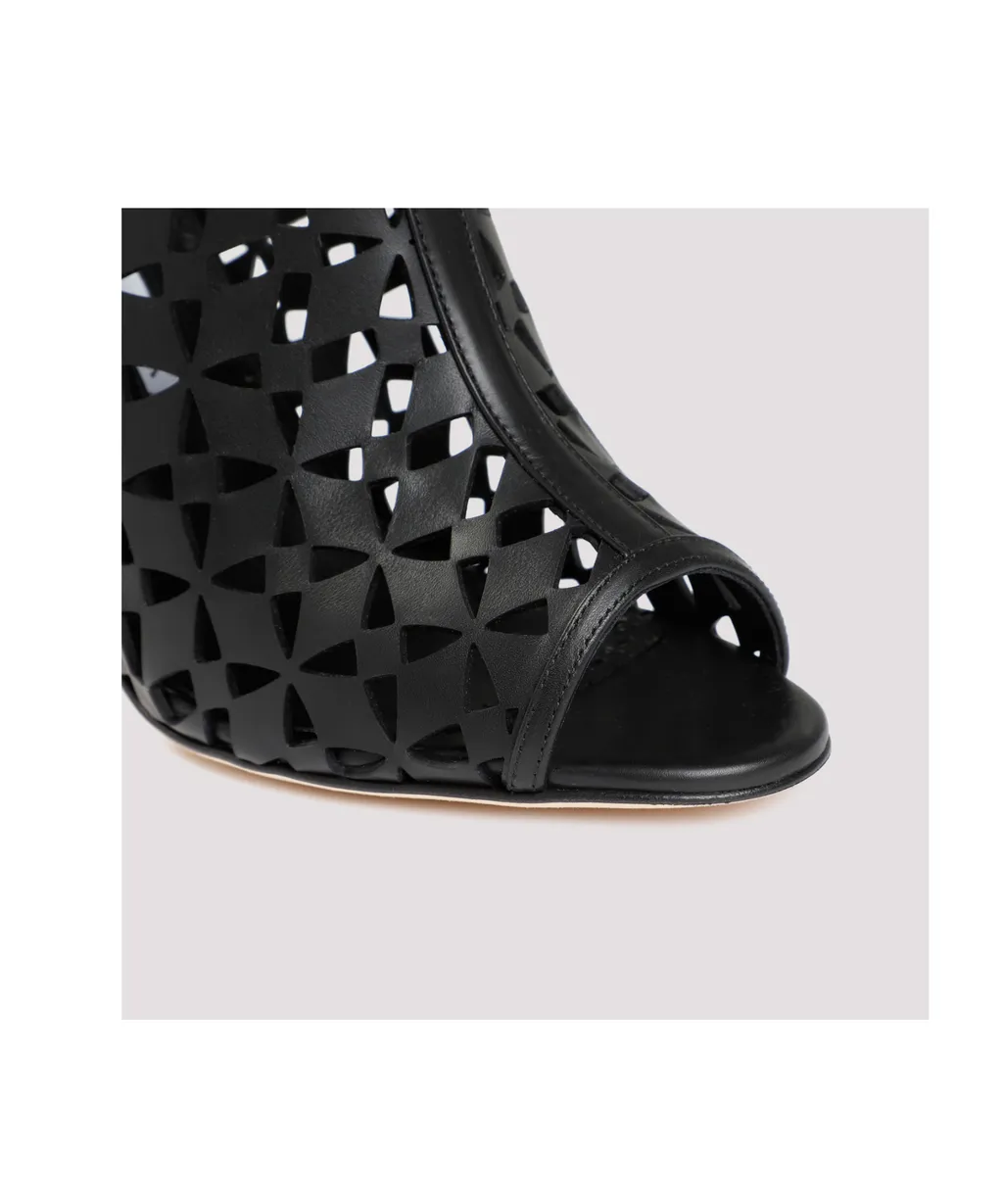 Tingah Laser-Cut Open Toe Sandals