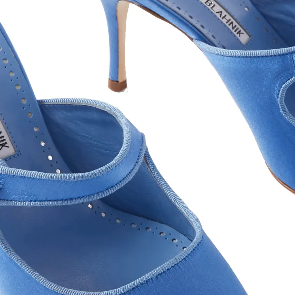 Crystal Button Muller High Heels