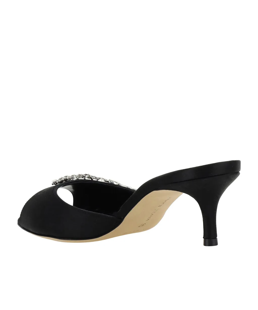 Lumana Embellished Satin Mules
