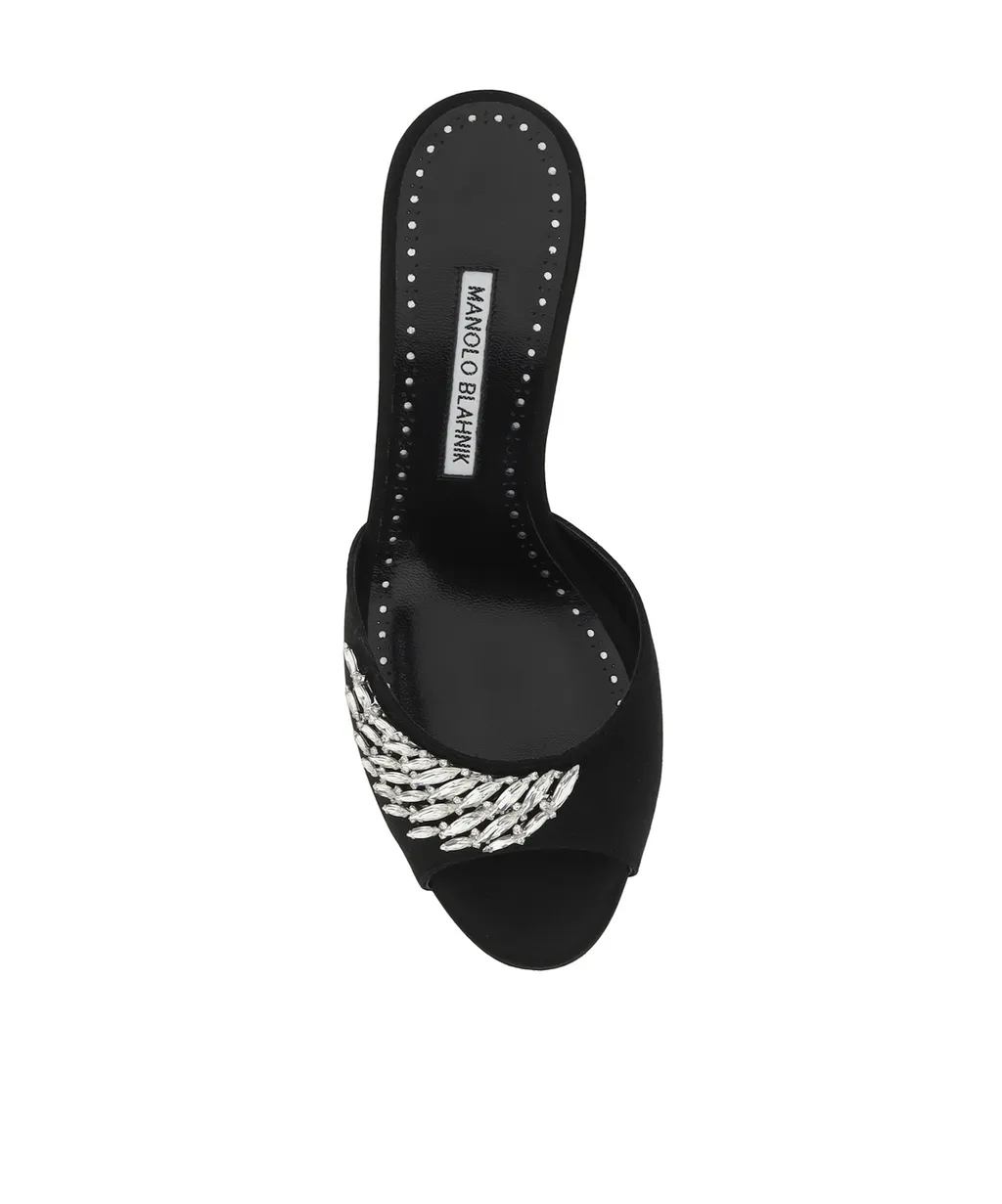 Lumana Embellished Satin Mules