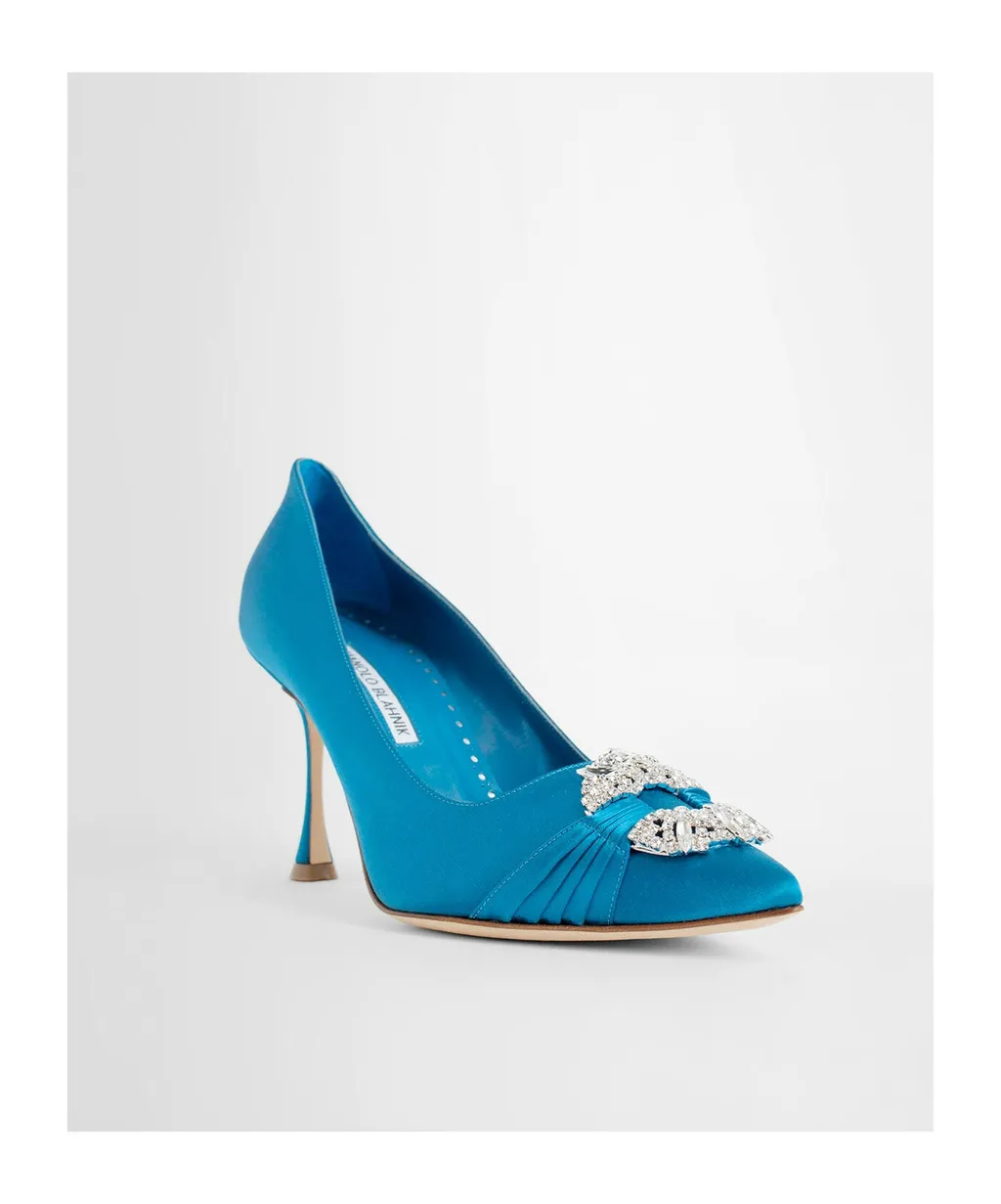 Maida Embellished Satin Pumps
