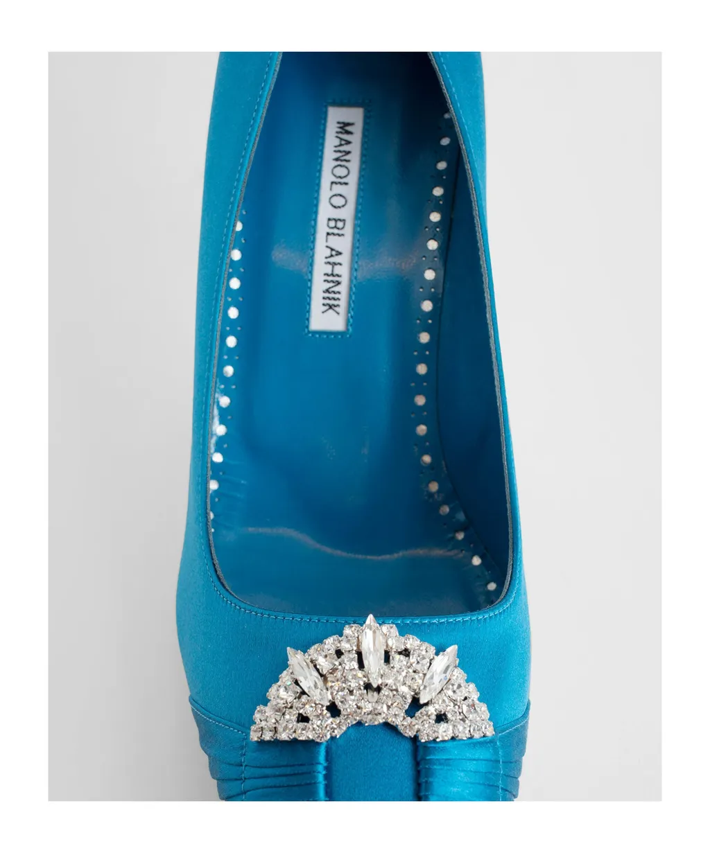 Maida Embellished Satin Pumps
