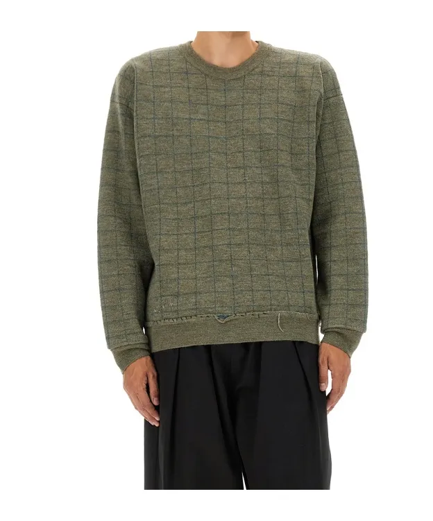 Worn Effect Distressed Sweatshirt