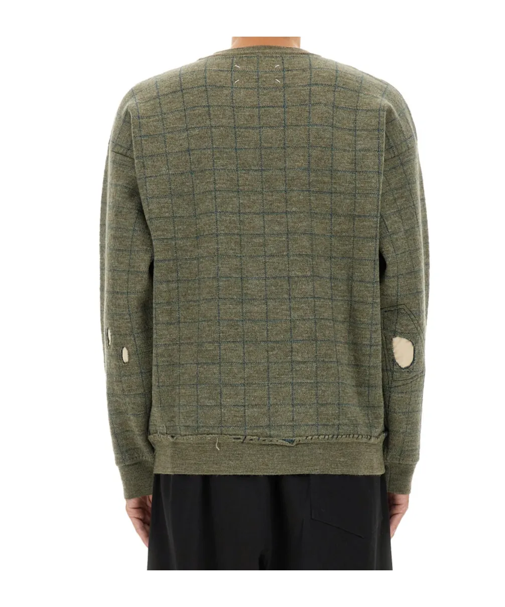 Worn Effect Distressed Sweatshirt