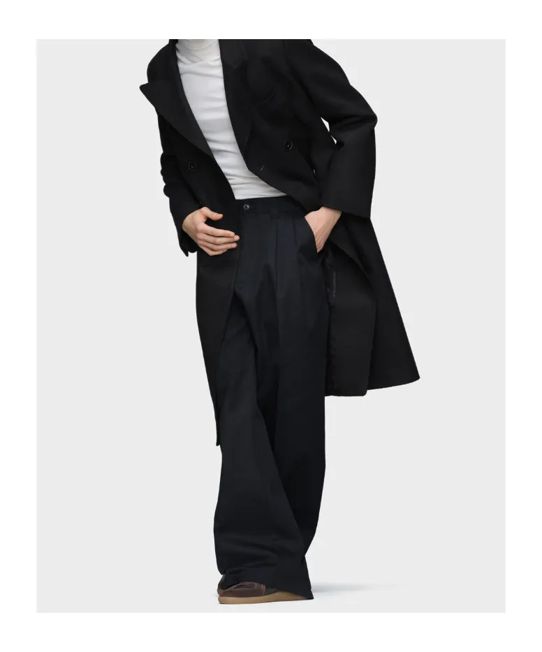 Long Sleeved Double-Breasted Coat