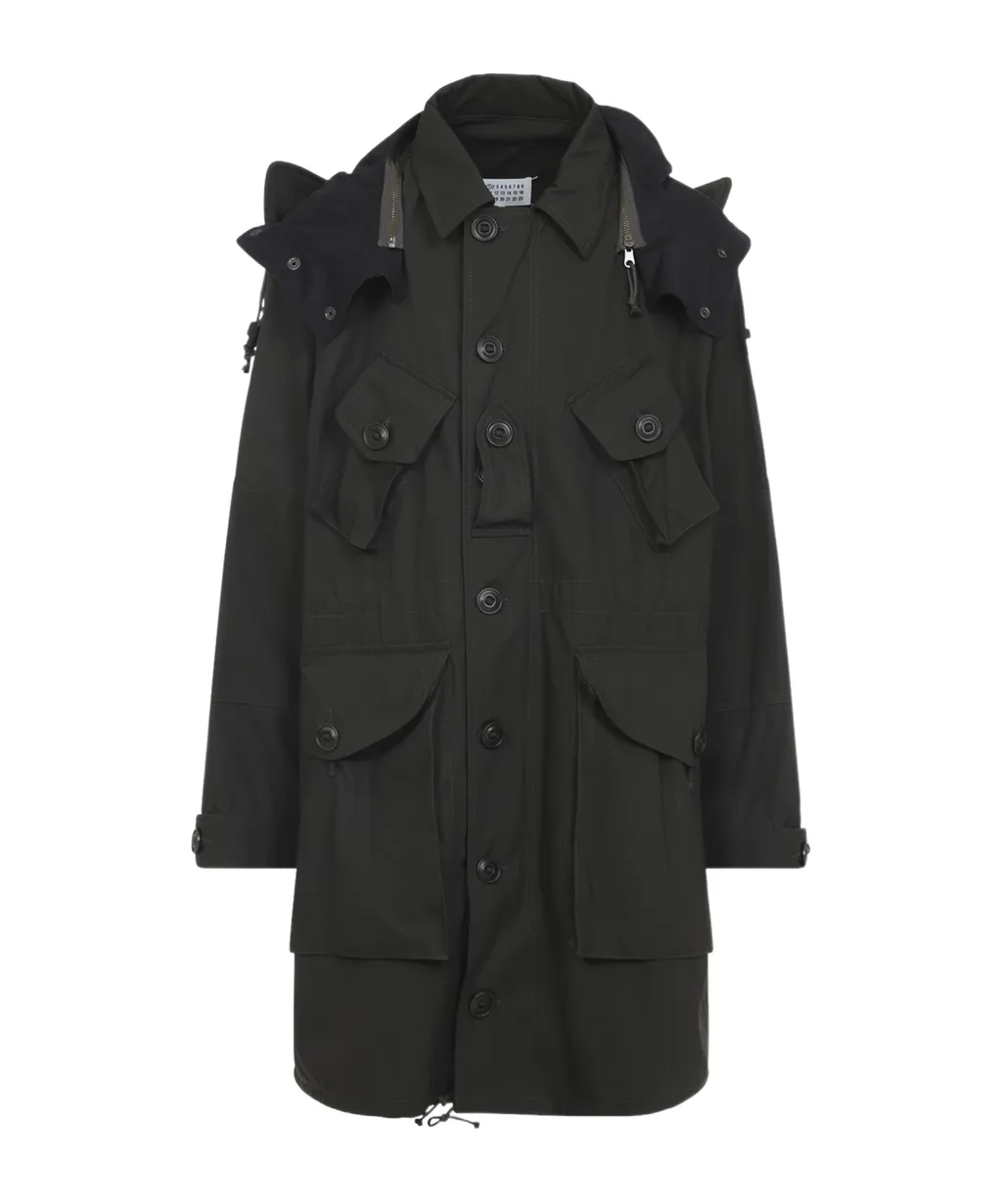 Long Sleeved Hooded Coat