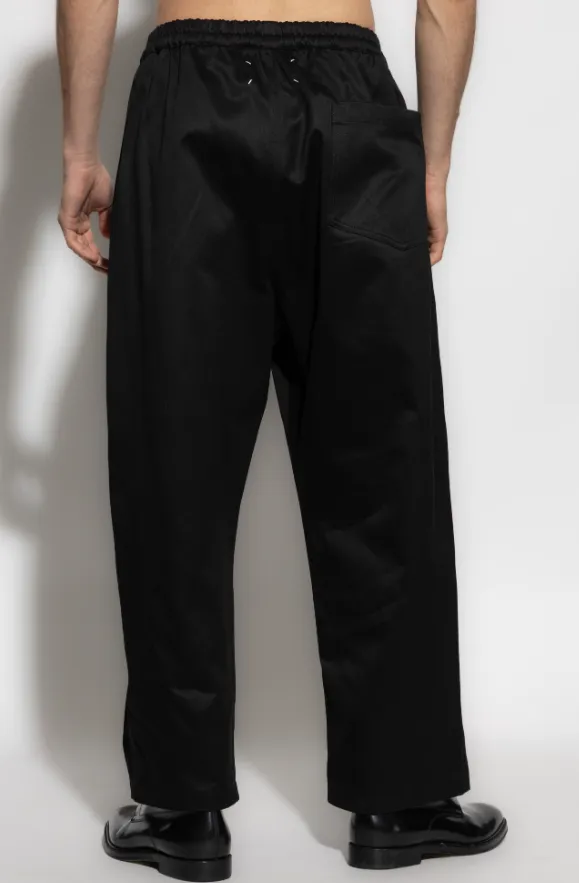Pleat-Detailed Drawstring Trousers