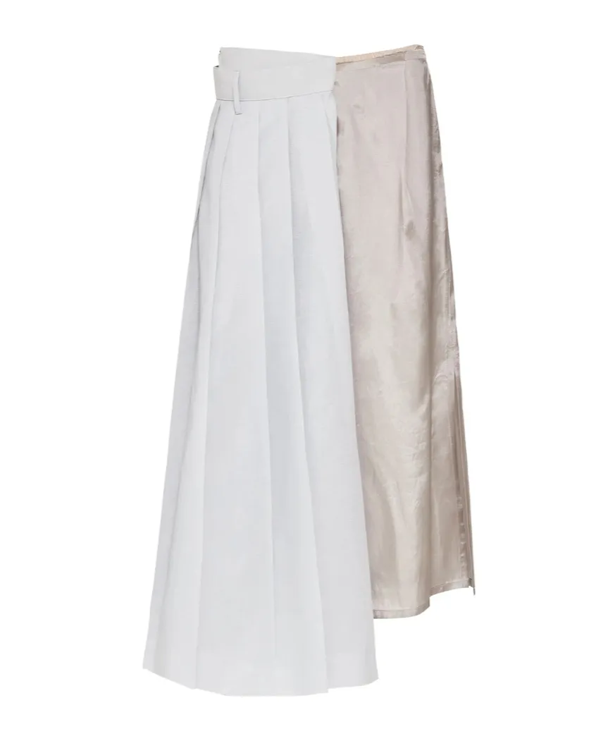 Pleated Midi Skirt