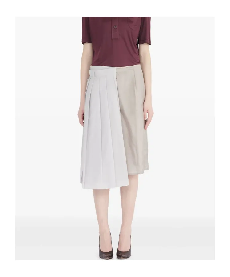 Pleated Midi Skirt