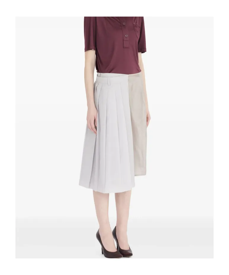 Pleated Midi Skirt