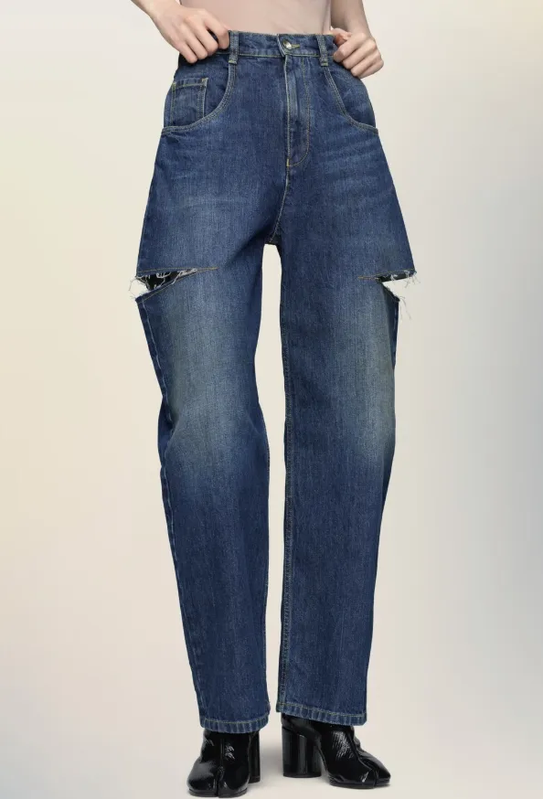 Cut-Out Jeans