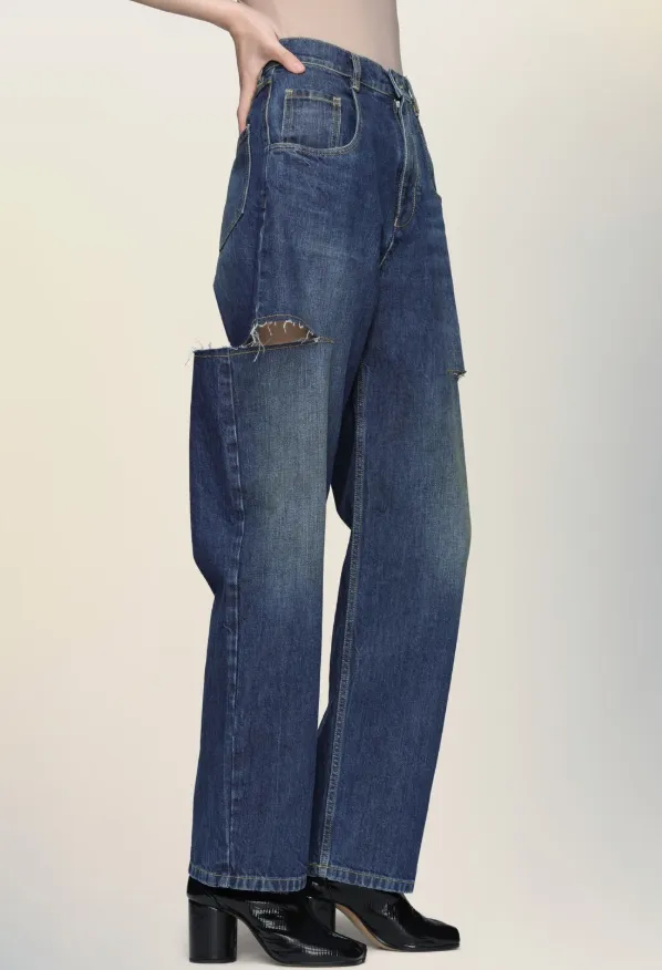 Cut-Out Jeans